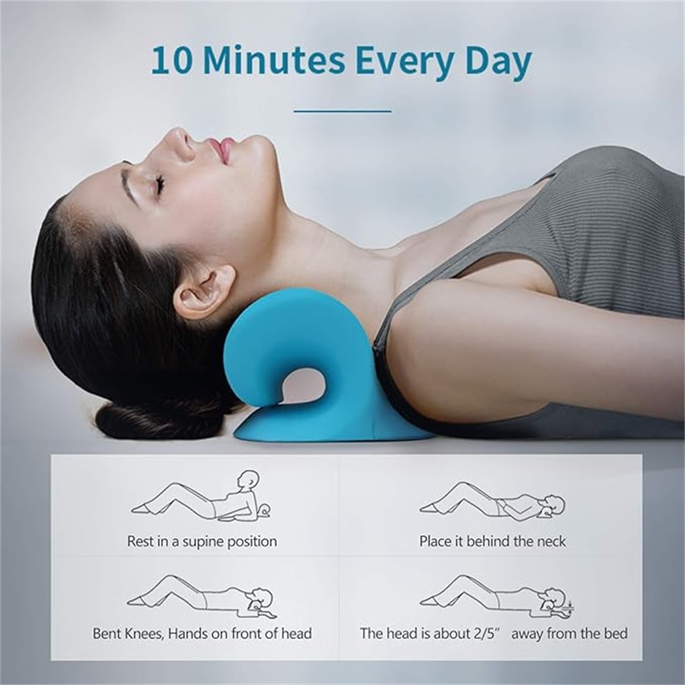 CShaped Neck Pillow For TMJ Relief Cervical Spine Alignment 2