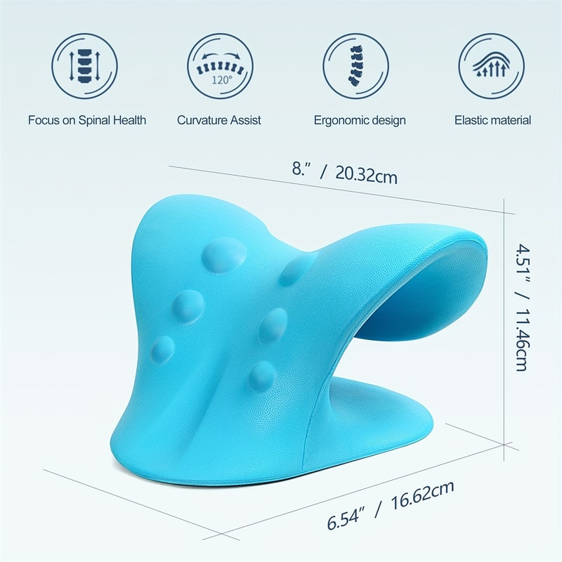 CShaped Neck Pillow For TMJ Relief Cervical Spine Alignment 4