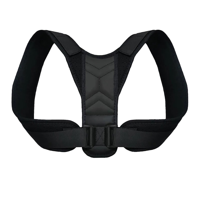 Adjustable Back Posture Corrector Neck Brace Comfort Support For Home Office Use 5