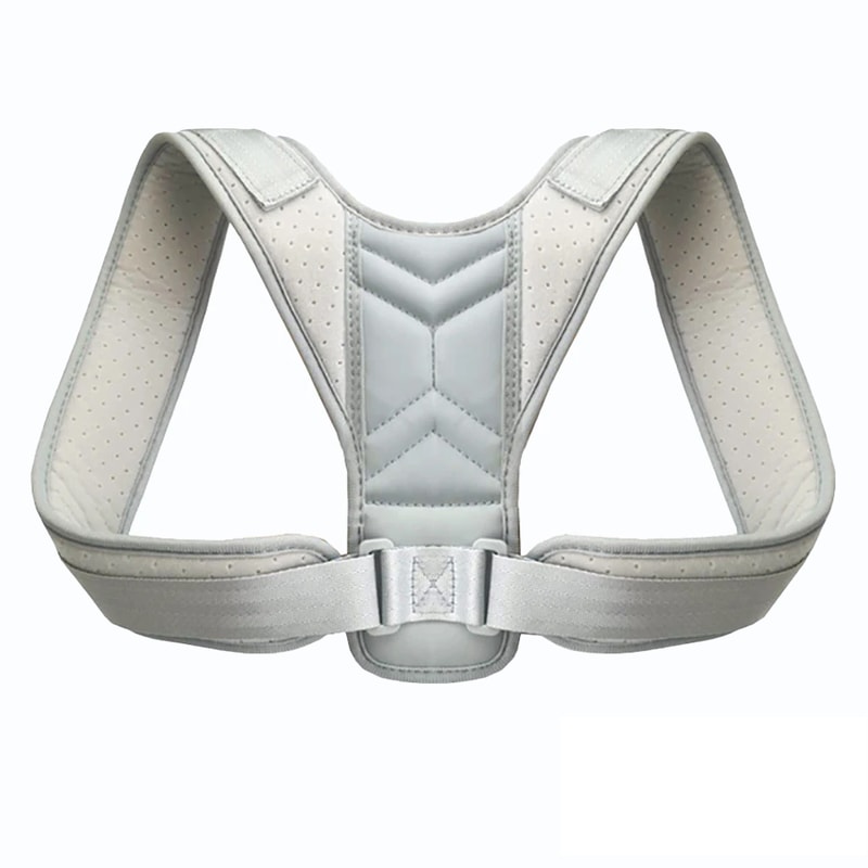 Adjustable Back Posture Corrector Neck Brace Comfort Support For Home Office Use 6