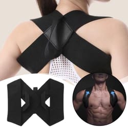 back posture corrector brace for clavicle & lumbar support, spine alignment & shoulder posture trainer