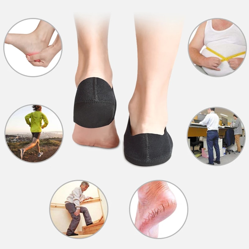 Plantar Fasciitis Gel Heel Cups With U Shaped Silicone Support For Heel Pain Relief 4