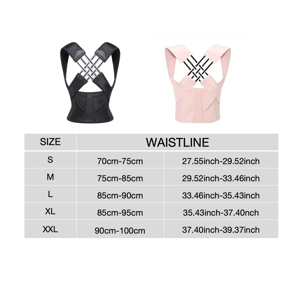 Adjustable Back Brace Posture Corrector For Men Women Upper Lower Pain Relief Support 5