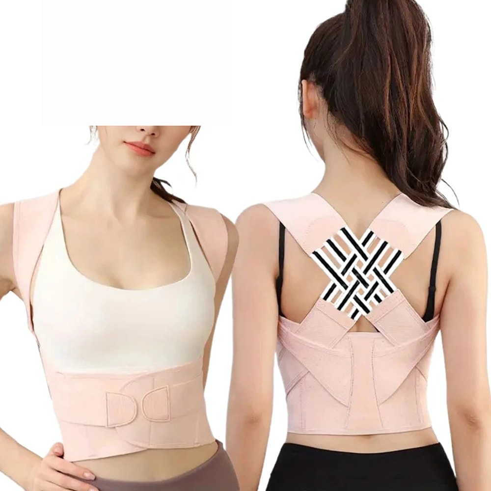 Adjustable Back Straightener Posture Corrector Support Brace For Men And Women 0