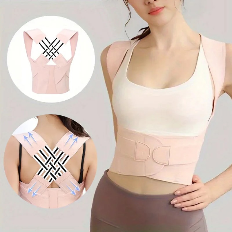 Adjustable Back Straightener Posture Corrector Support Brace For Men And Women 1