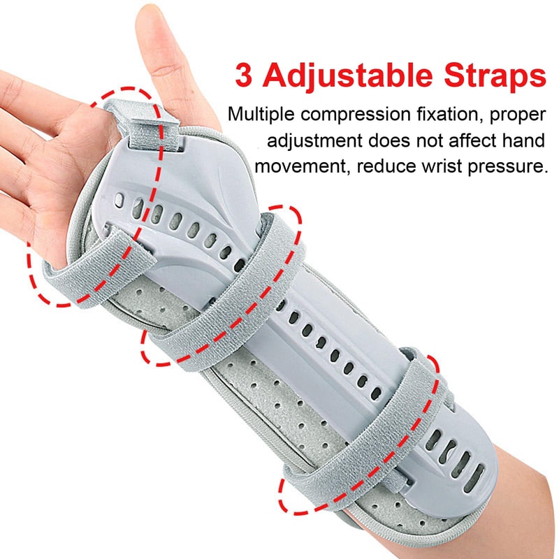 Forearm Wrist Support Brace, Breathable Splint for Pain Relief & Sports Injuries