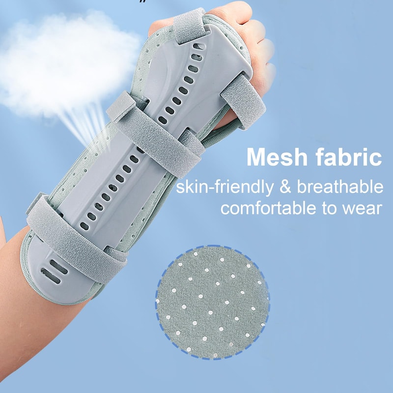 Forearm Wrist Support Brace, Breathable Splint for Pain Relief & Sports Injuries