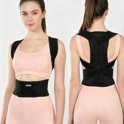 adjustable sporty back brace for men & women, posture corrector waist support