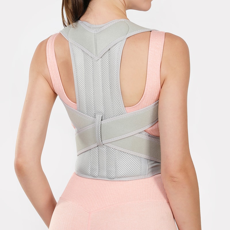 Adjustable Sporty Back Brace For Men Women Posture Corrector Waist Support 7