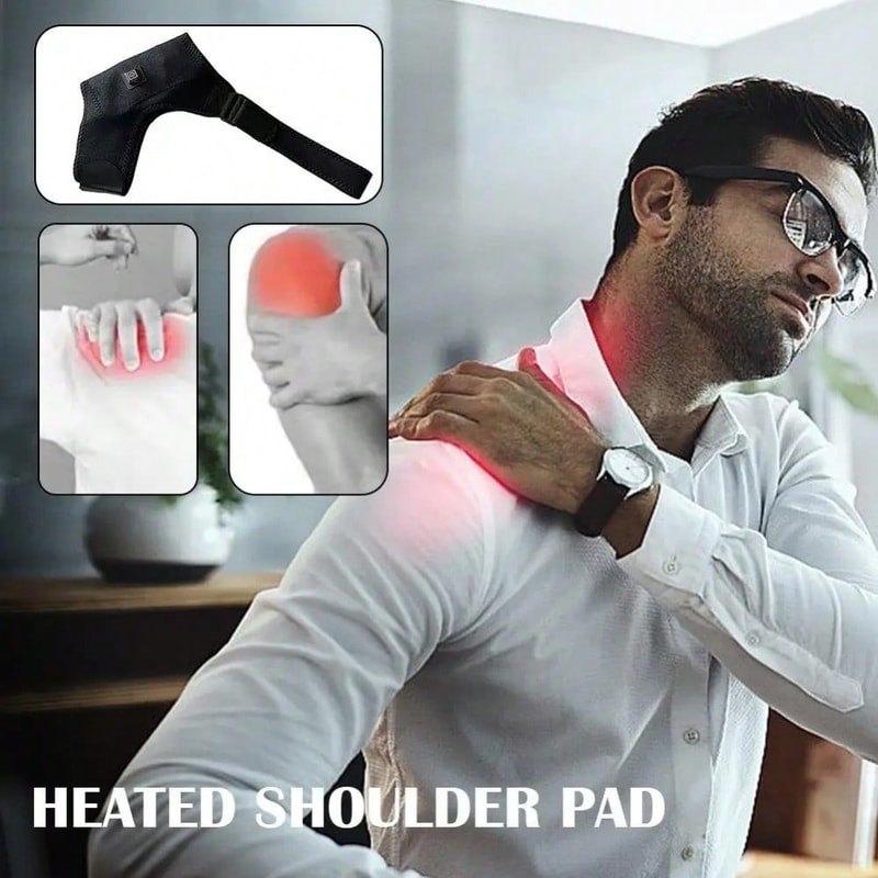 Electric Heating Shoulder Brace Heated Massage Support Belt For Arm Shoulder Pain Relief 1