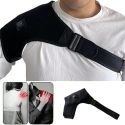 electric heating shoulder brace, heated massage support belt for arm & shoulder pain relief
