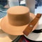Elegant Classic Women Fedora Hat With Ribbon Band Stylish Felt Jazz Panama Style 3