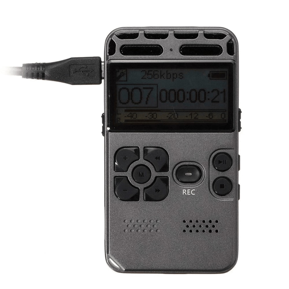 Rechargeable Digital Voice Recorder With LCD Display MP3 Playback 0