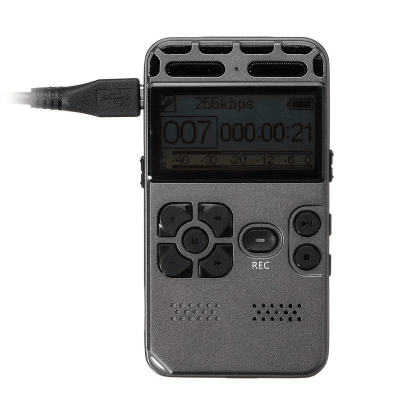Rechargeable Digital Voice Recorder With LCD Display MP3 Playback 0