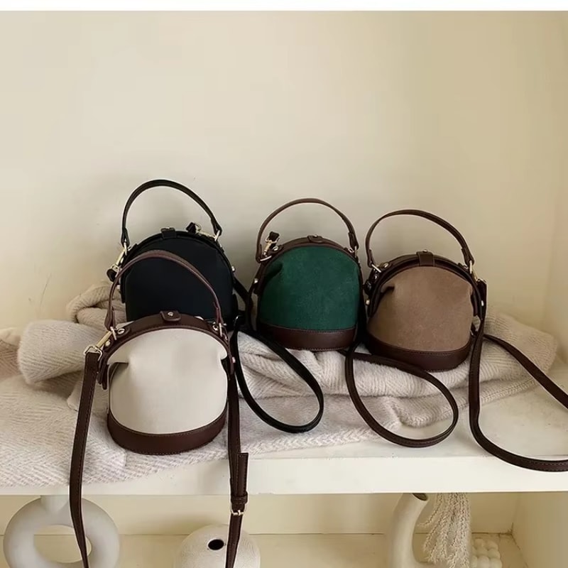 KoreanInspired Shoulder Bucket Bag Versatile Crossbody Fashion Handbag For Spring Summer 3