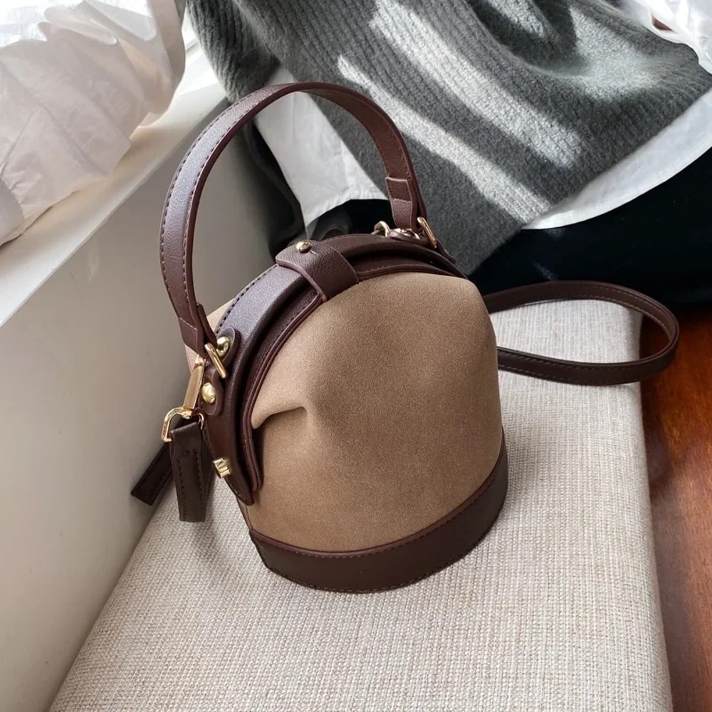 KoreanInspired Shoulder Bucket Bag Versatile Crossbody Fashion Handbag For Spring Summer 5