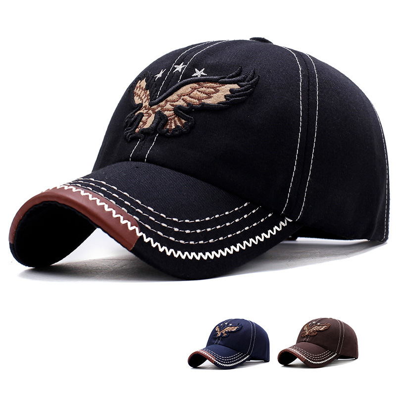 Eagle Embroidered Baseball Cap For Men And Women Trendy FourSeason Casual Sun Hat 0