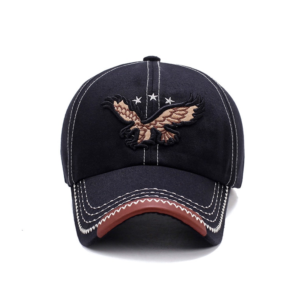 Eagle Embroidered Baseball Cap For Men And Women Trendy FourSeason Casual Sun Hat 4