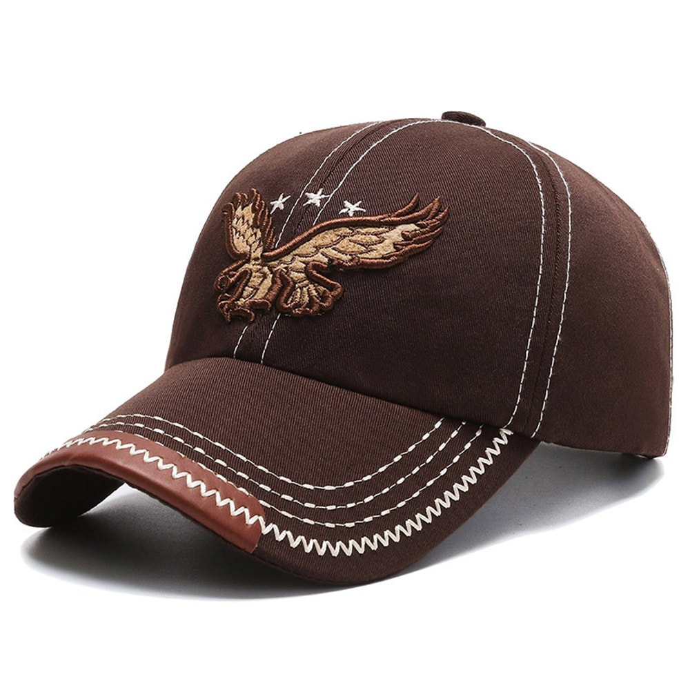 Eagle Embroidered Baseball Cap For Men And Women Trendy FourSeason Casual Sun Hat 7