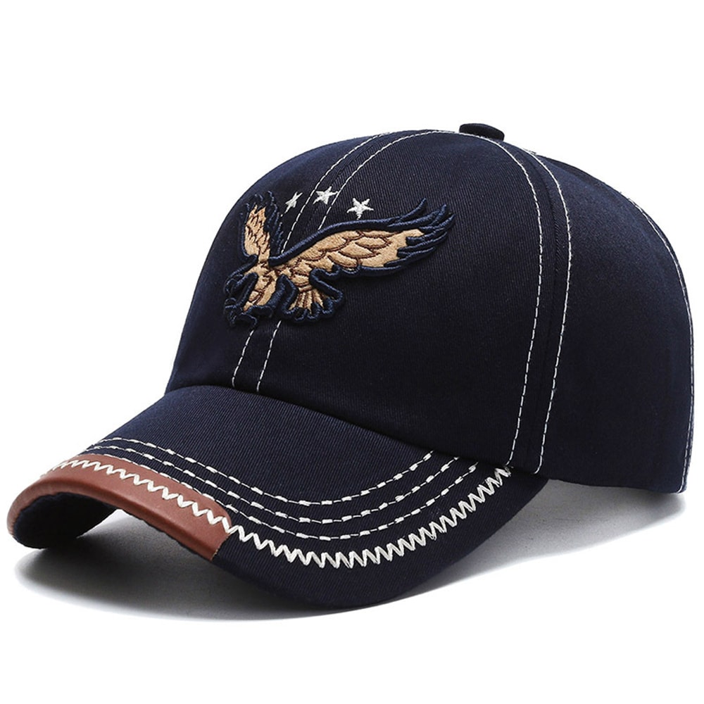 Eagle Embroidered Baseball Cap For Men And Women Trendy FourSeason Casual Sun Hat 5