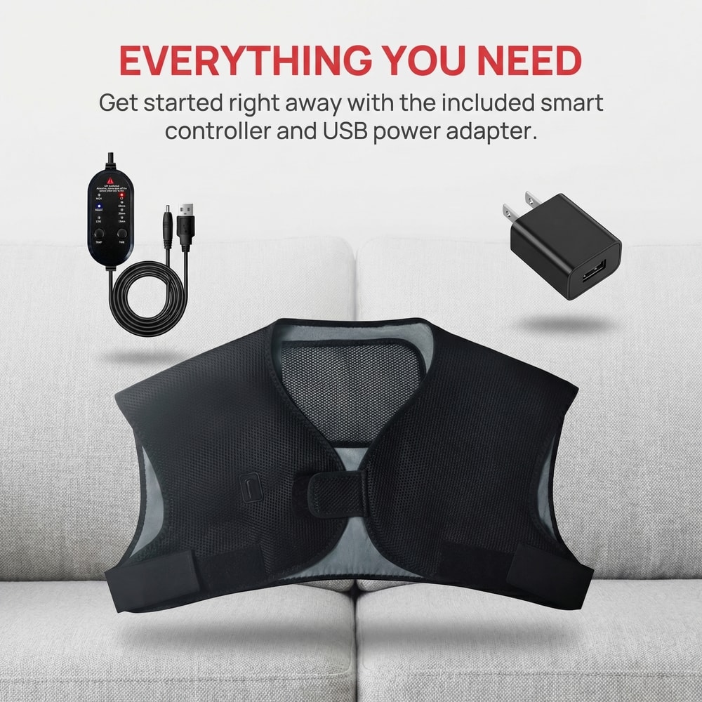 Electric Heated Shoulder Massager With Infrared Therapy For Deep Muscle Relaxation 1