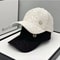 Retro Letter Print Baseball Cap Adjustable Women Baseball Cap For Casual Streetwear Style 1