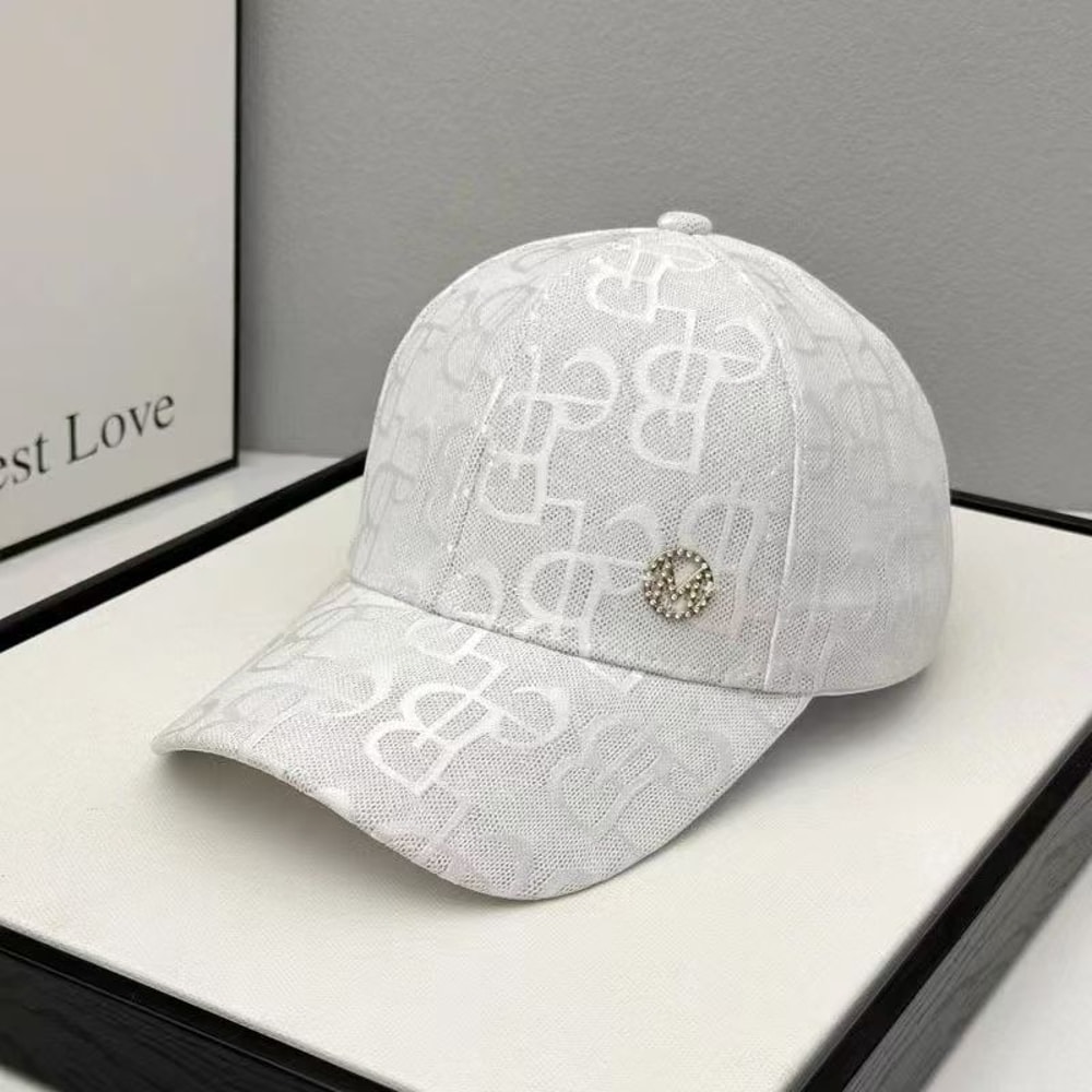 Retro Letter Print Baseball Cap Adjustable Women Baseball Cap For Casual Streetwear Style 4