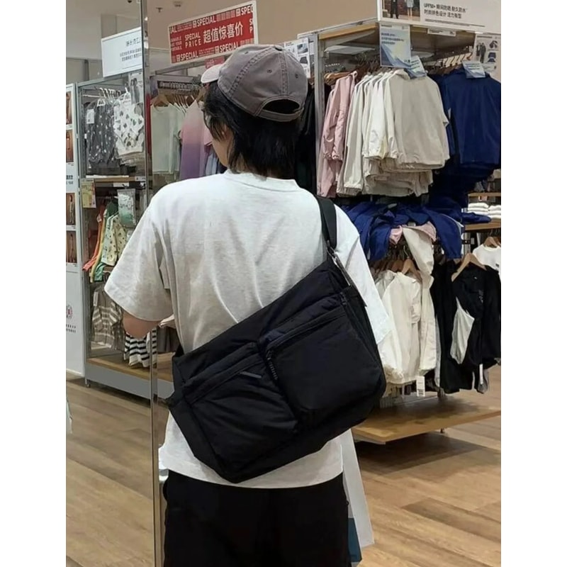 Women Canvas Shoulder Messenger Bag Large Capacity Crossbody Tote 1