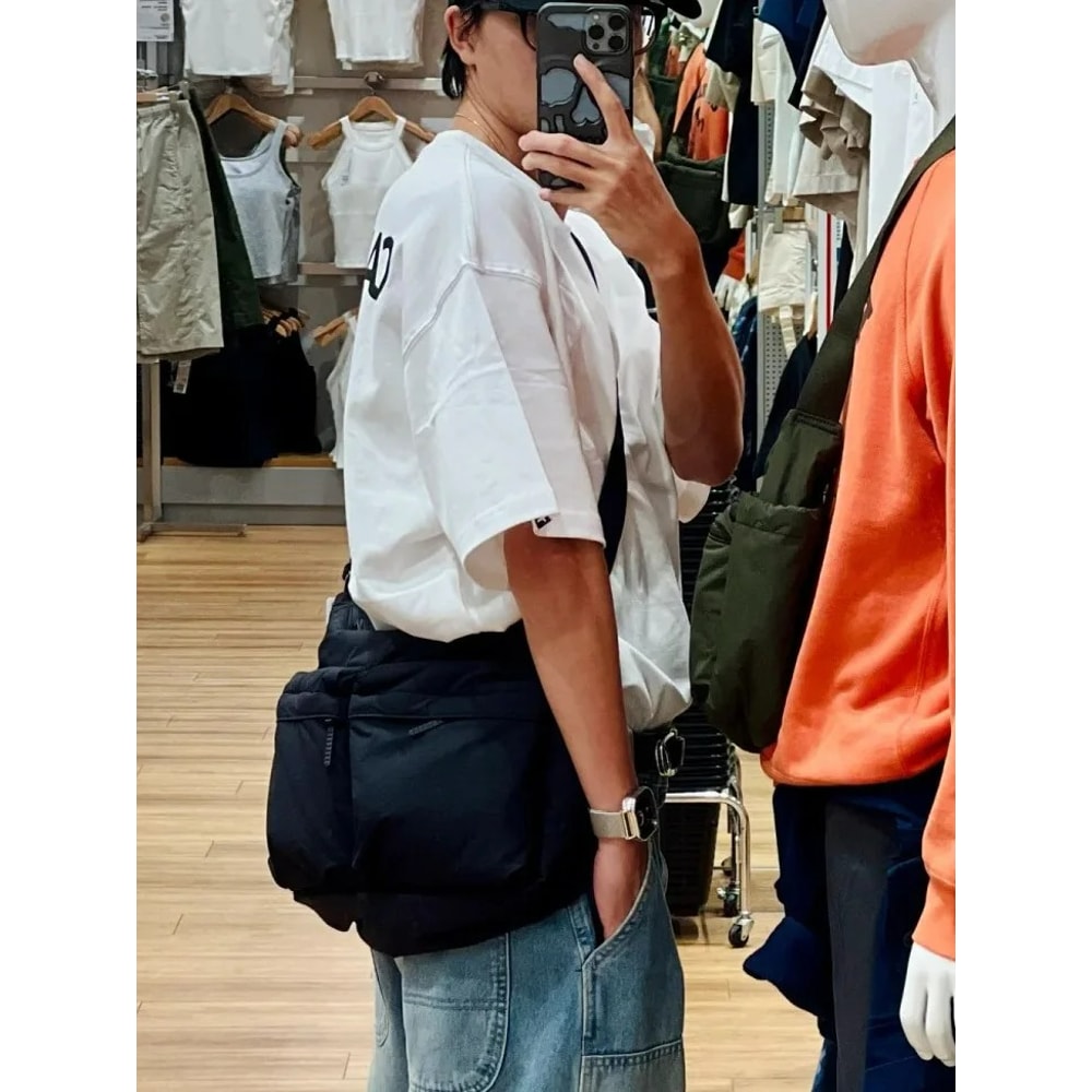 Women Canvas Shoulder Messenger Bag Large Capacity Crossbody Tote 3