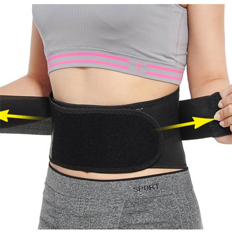 Self Heating Lumbar Support Belt Adjustable Waist Brace for Back Pain Relief & Posture Support