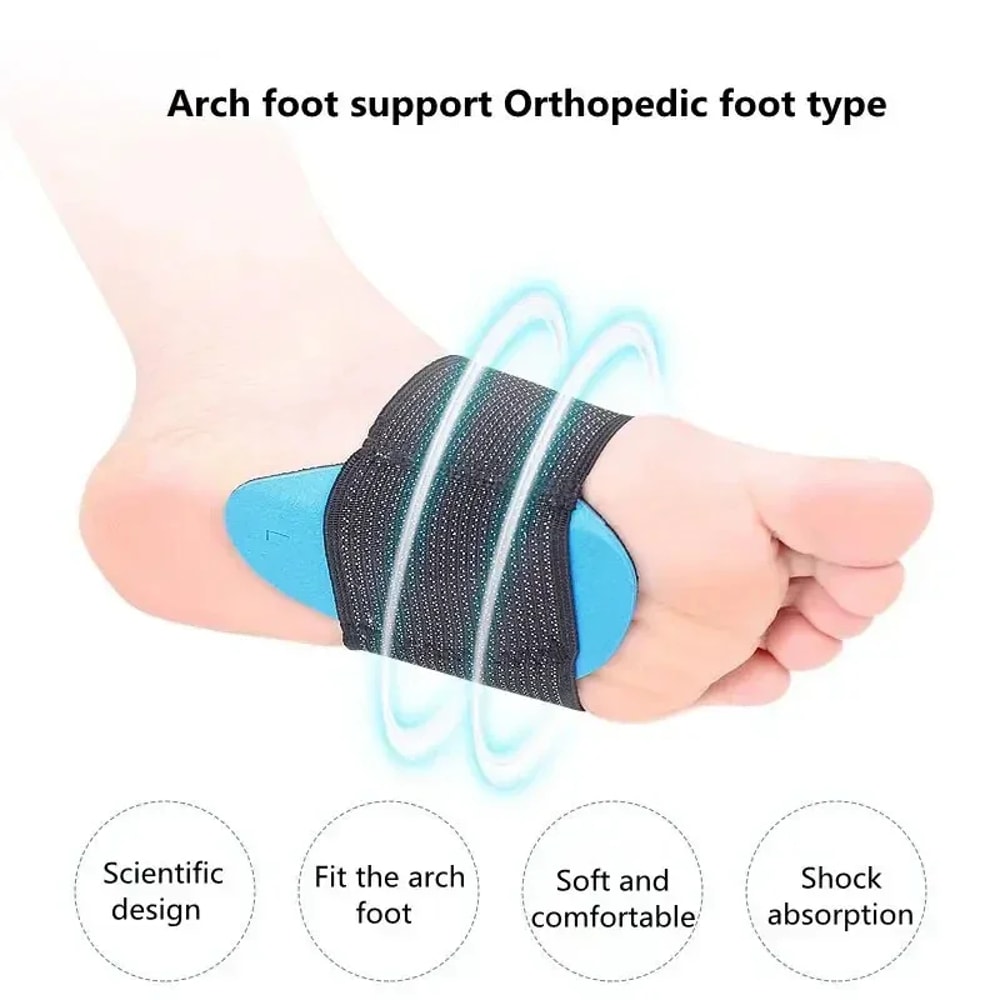 Orthopedic Arch Support Insoles For Flat Feet Pain Relief Shoe Inserts Men Women 2