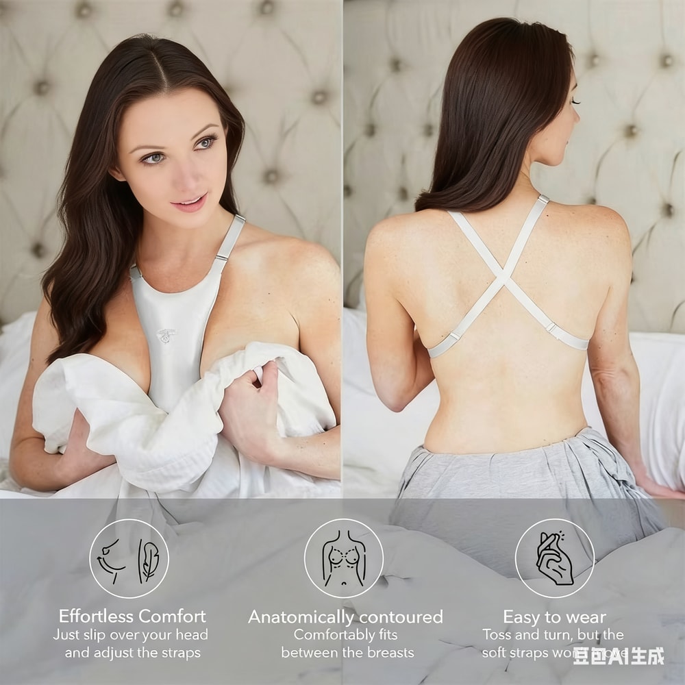 Premium Breast Support Pillow for Side Sleeping & Chest Anti-Wrinkle Care