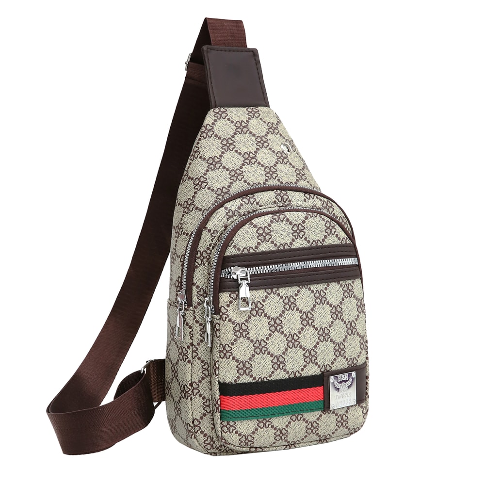 Men Multifunction Crossbody Bag with Earphone Hole, Casual Messenger Shoulder Bag