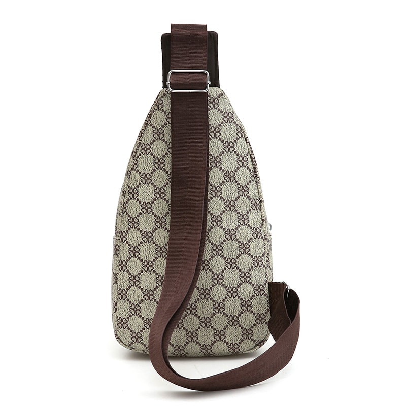 Men Multifunction Crossbody Bag with Earphone Hole, Casual Messenger Shoulder Bag