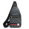 Men Multifunction Crossbody Bag with Earphone Hole, Casual Messenger Shoulder Bag