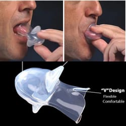 silicone anti-snore mouthpiece, apnea aid & snore stop device