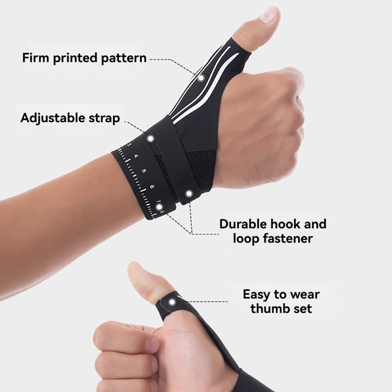 Adjustable Thumb Tendon Wrist Support Brace Relieve Joint Pressure Stabilize Your Hand 3