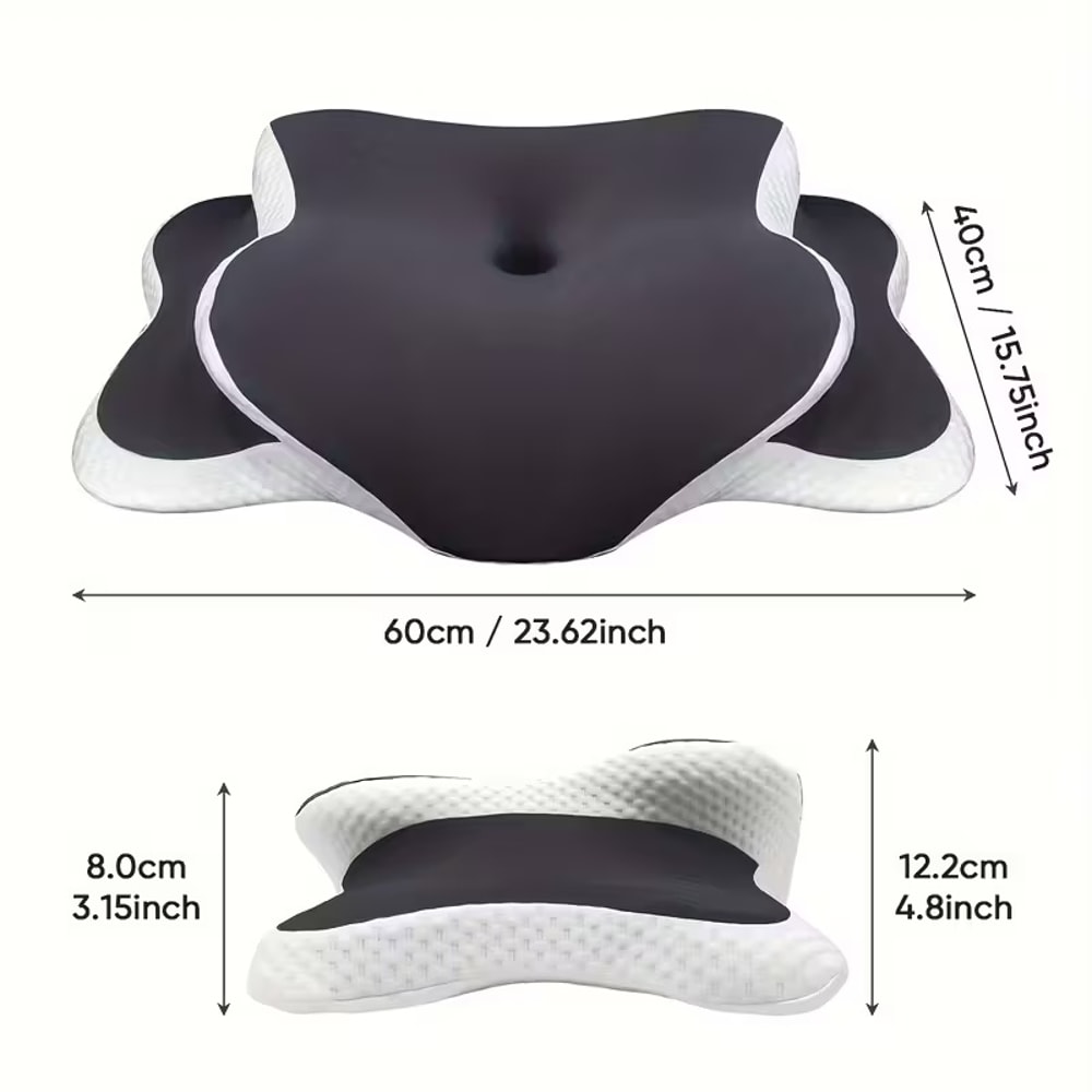 Ergonomic Memory Foam Neck Pillow Adjustable CShaped Support 4