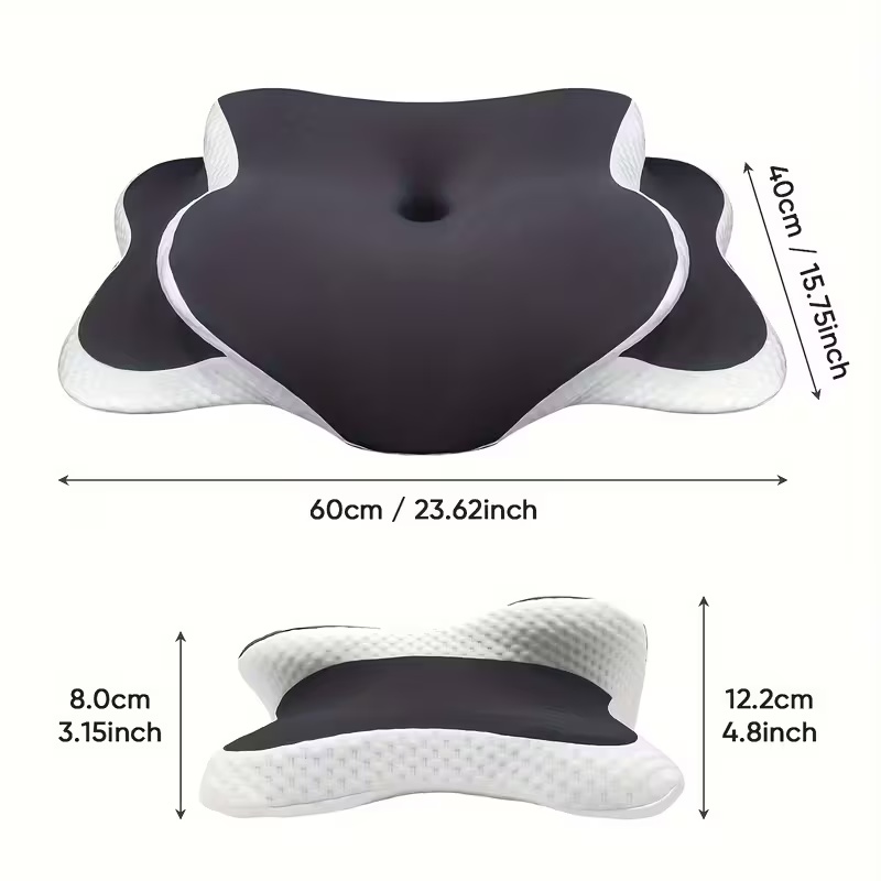 Ergonomic Memory Foam Neck Pillow Adjustable CShaped Support 4