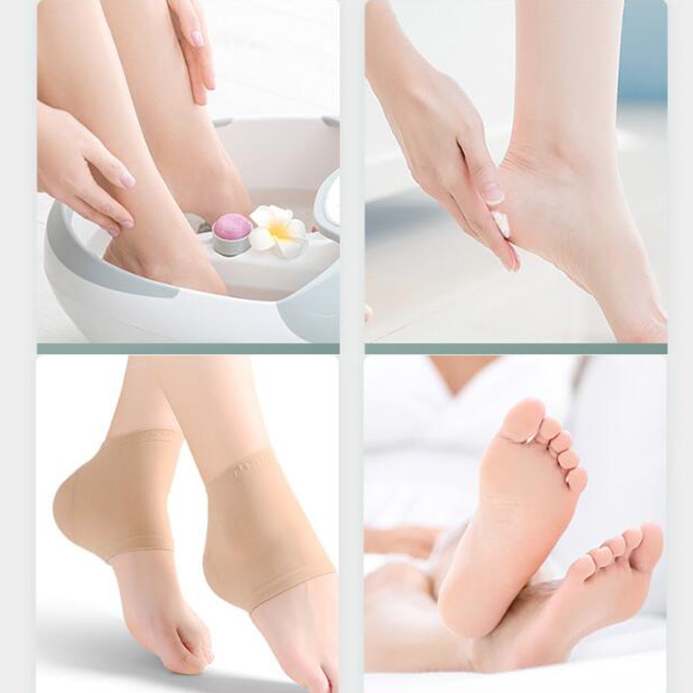 Silicon Heel Protector Socks For Foot Pain Relief And Skin Repair 1