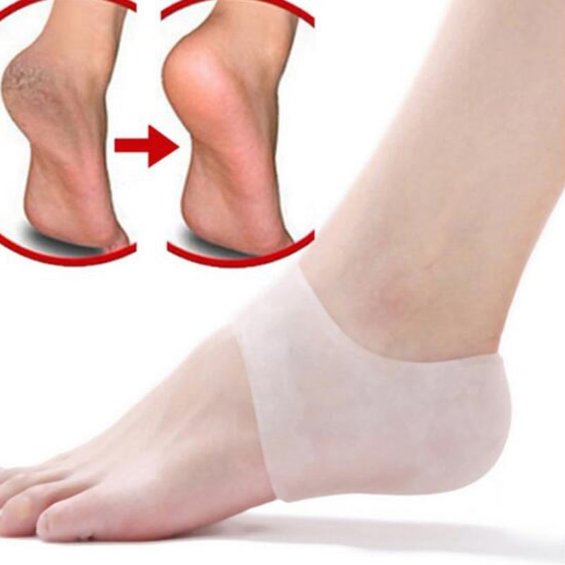 Silicon Heel Protector Socks For Foot Pain Relief And Skin Repair 3
