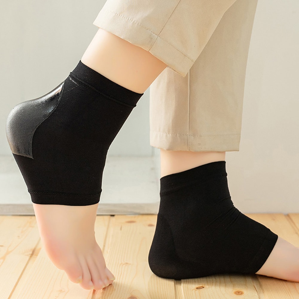 Silicon Heel Protector Socks For Foot Pain Relief And Skin Repair 4