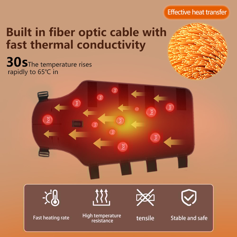 Advanced Thermal Arm Massager Vibration Brace For Shoulder Elbow Pain Relief 4