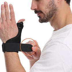 reversible thumb splint support brace for pain relief and wrist stability