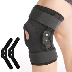 adjustable hinged knee brace for meniscus tear support & pain relief