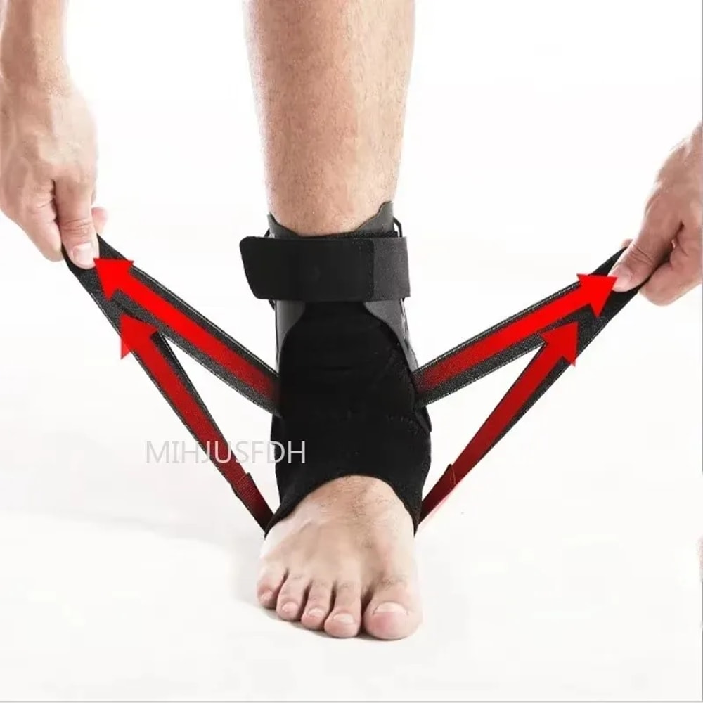 Ankle Support Brace With Side Stabilizers For Sprains Tendonitis Injury Recovery 3