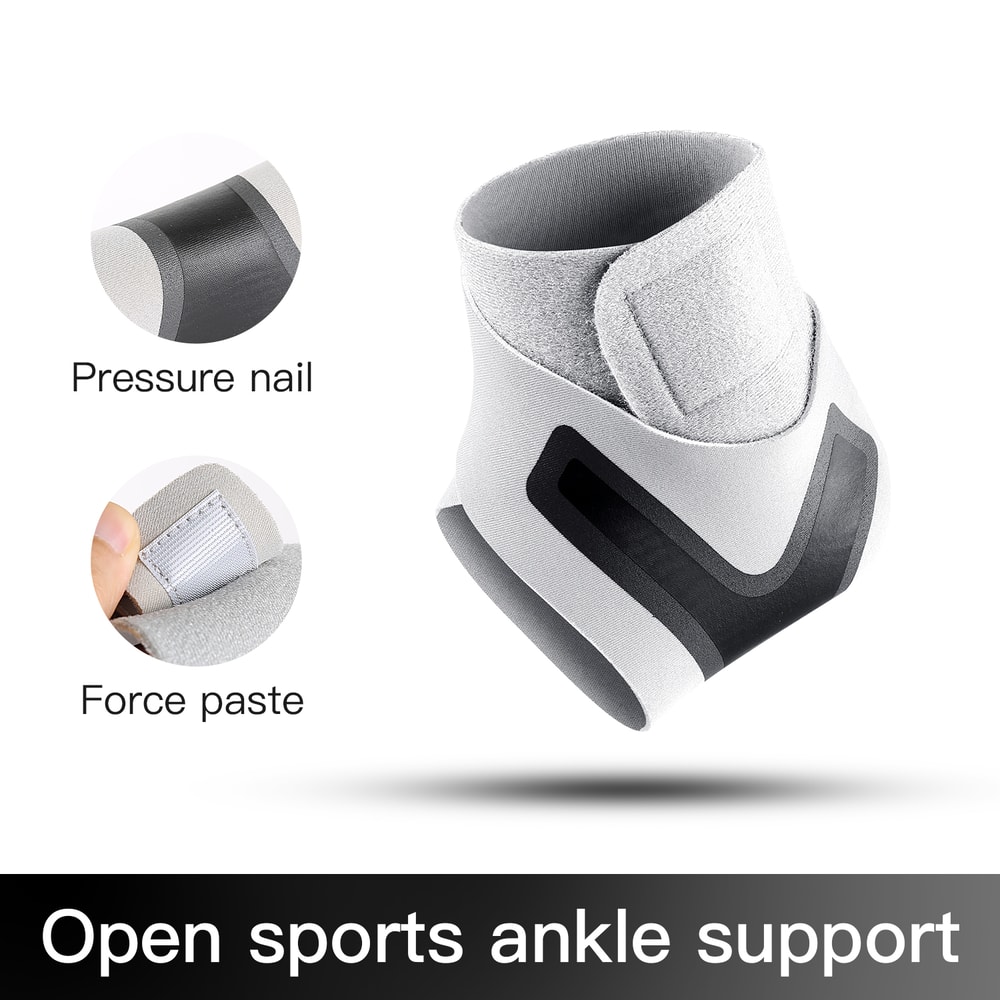 Adjustable Ankle Support Brace with Compression Sleeve for Sports Stability and Injury Prevention