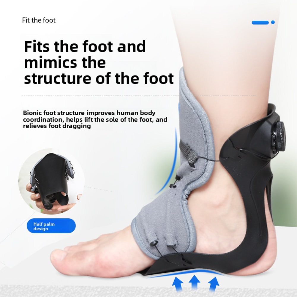 Adjustable Ankle Foot Orthosis For Stroke Rehabilitation And Drop Foot Support 2
