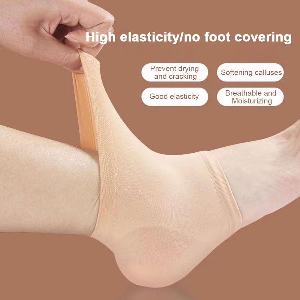 Silicone Gel Heel Socks For Plantar Fasciitis Relief And Cracked Heels Support 5