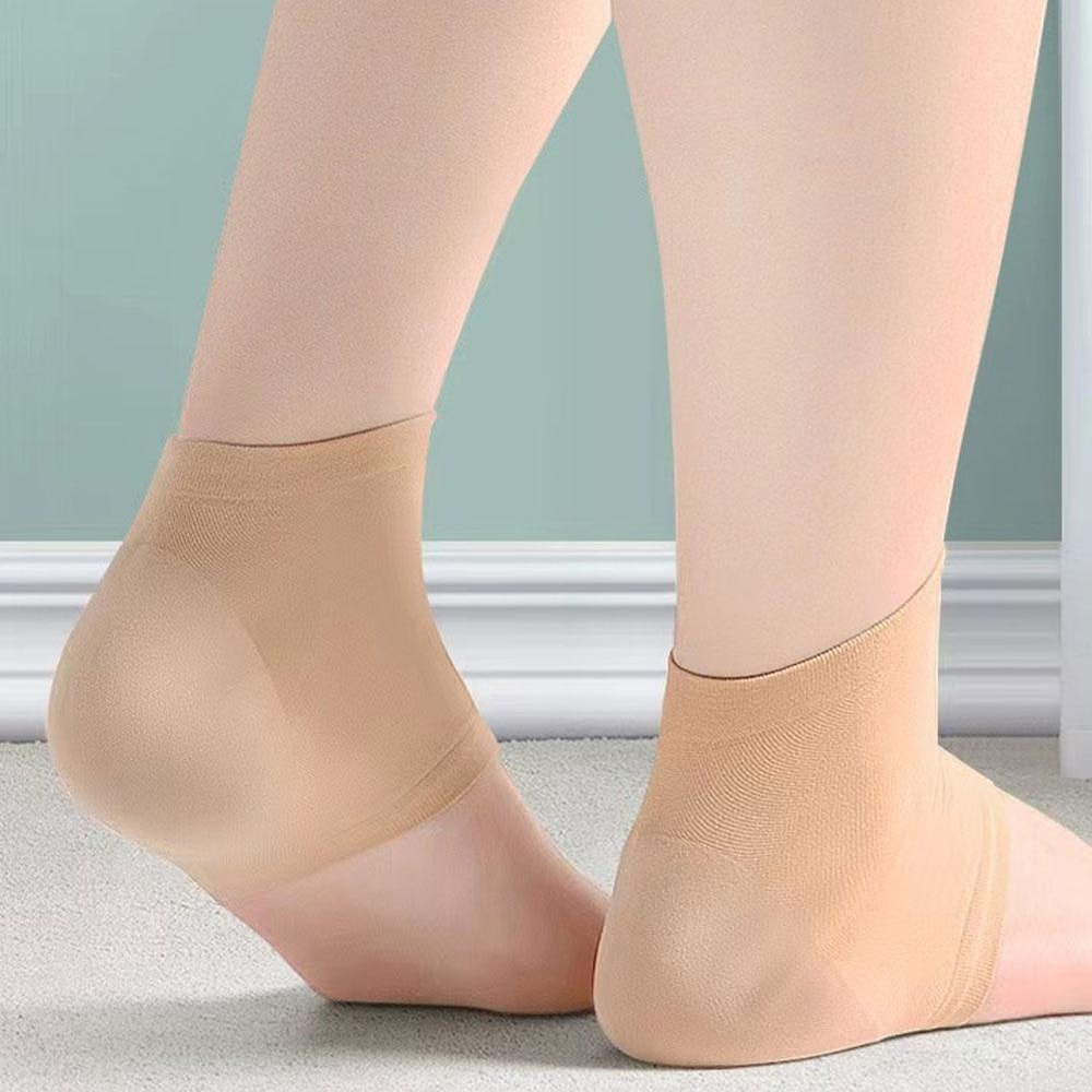 Silicone Gel Heel Socks For Plantar Fasciitis Relief And Cracked Heels Support 1